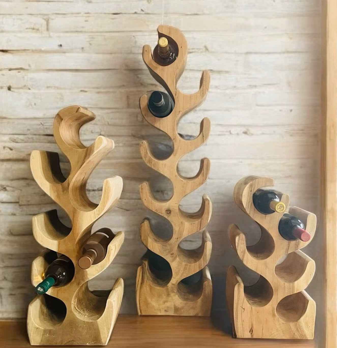 Weinregal/ Weinständer aus Holz für 6/8/12 Weinflaschen (ca. 50, 70, 1