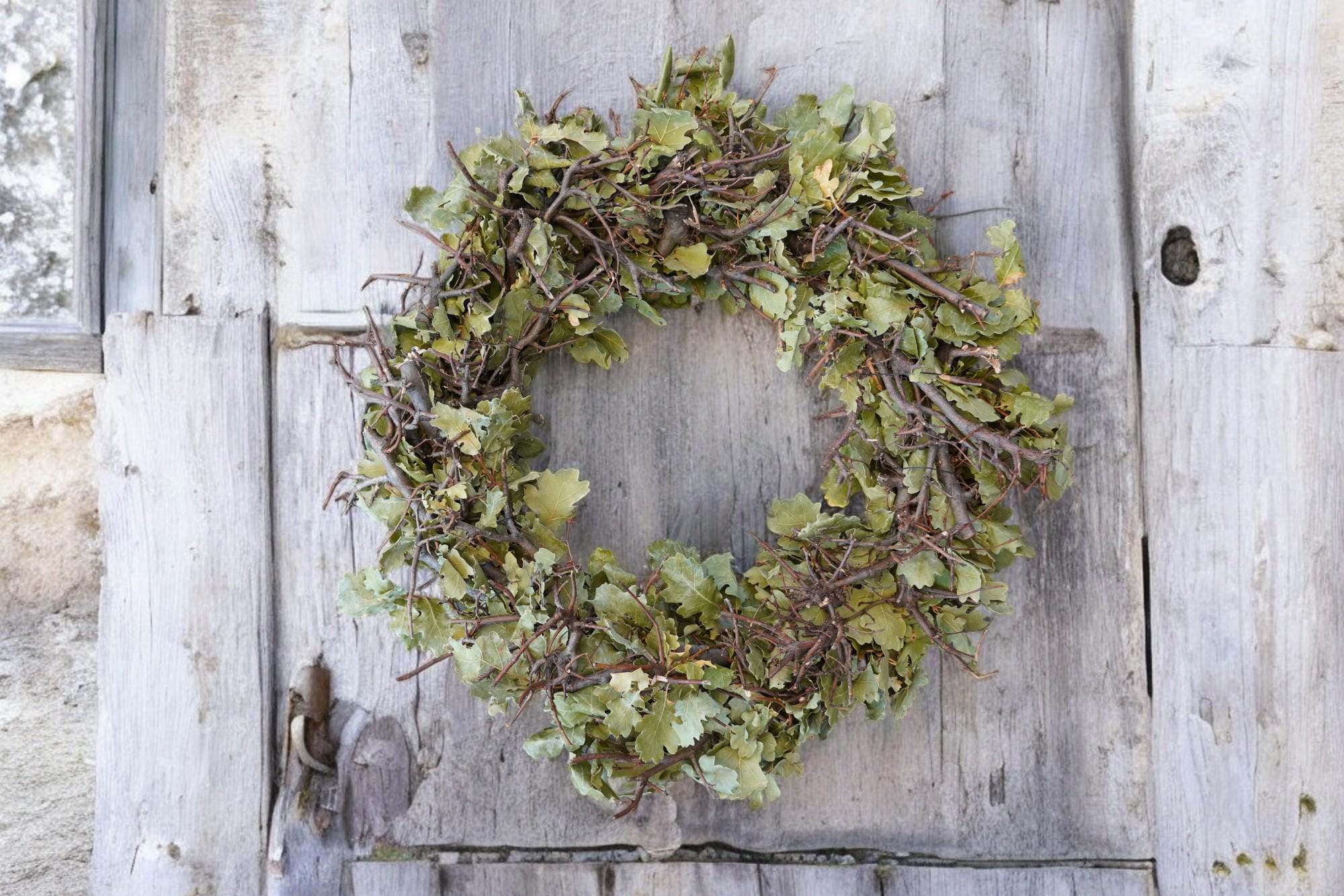 Kranz mit Eichenlaub Durchmesser: 50 cm Türkranz Wandkranz