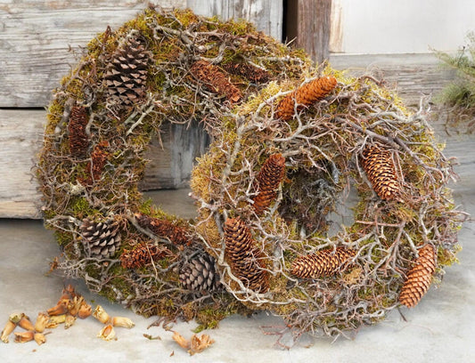 Wandkranz 45 und 60 cm Gartenkranz Kranz Mooskranz