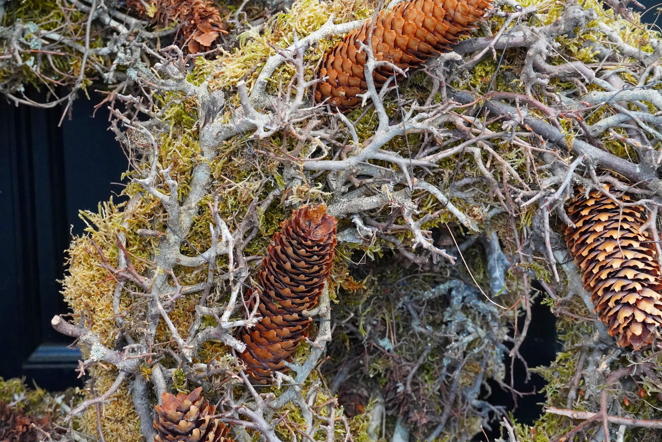 Wandkranz 45 und 60 cm Gartenkranz Kranz Mooskranz