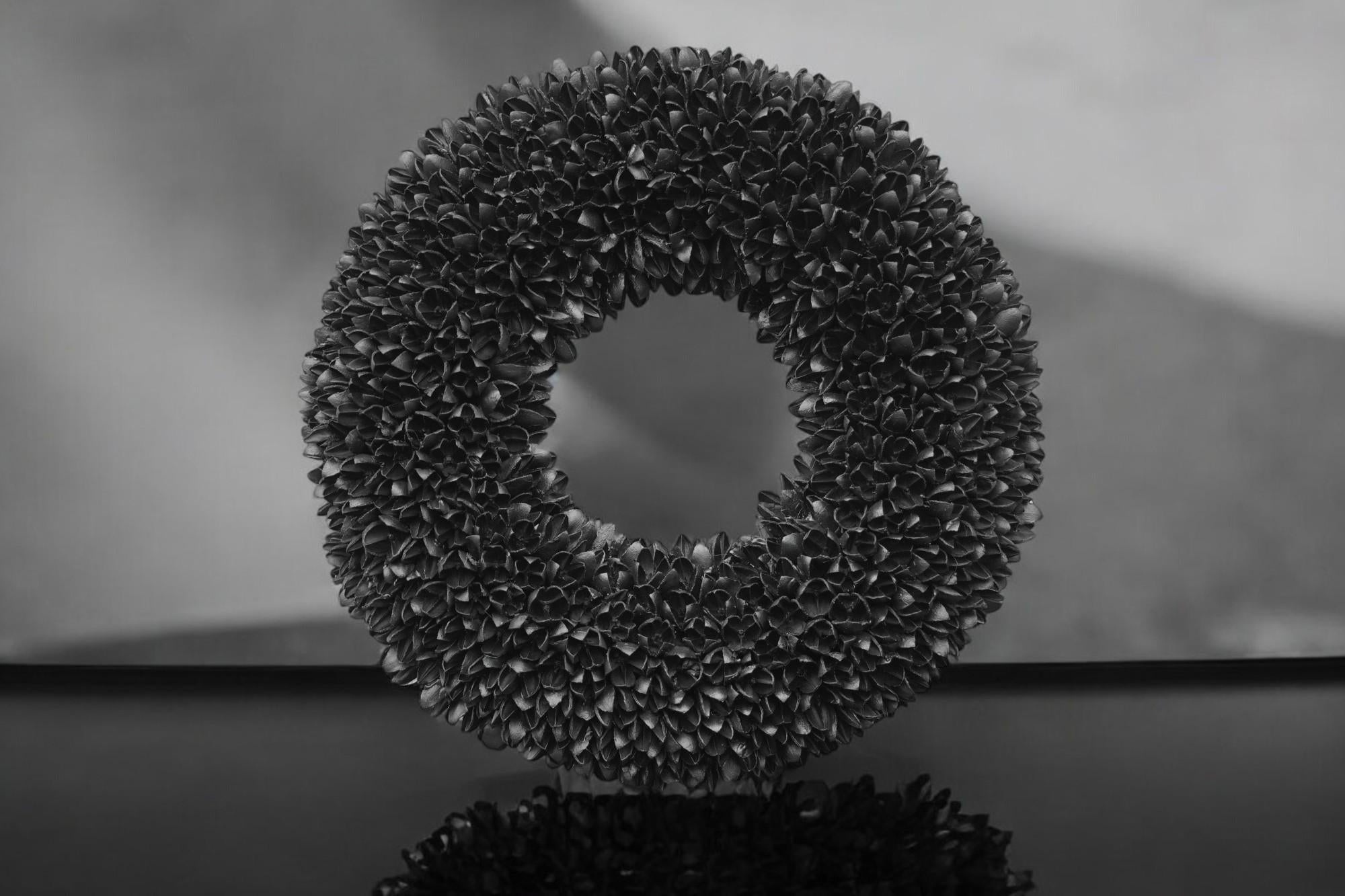 Kranz schwarz Türkranz Wandkranz 40 cm Durchmesser