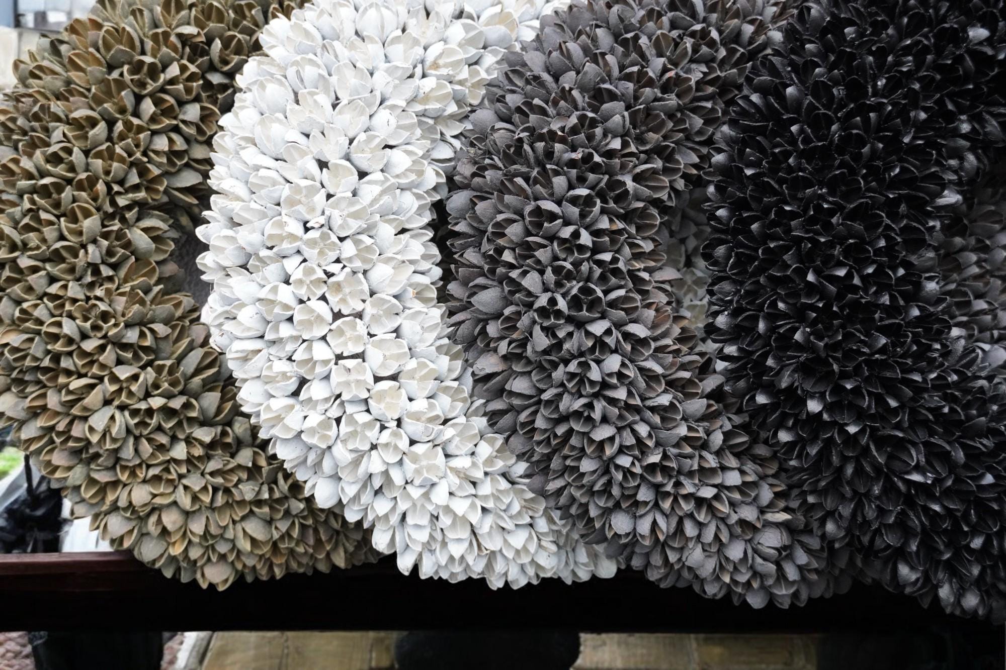 Kranz schwarz Türkranz Wandkranz 40 cm Durchmesser