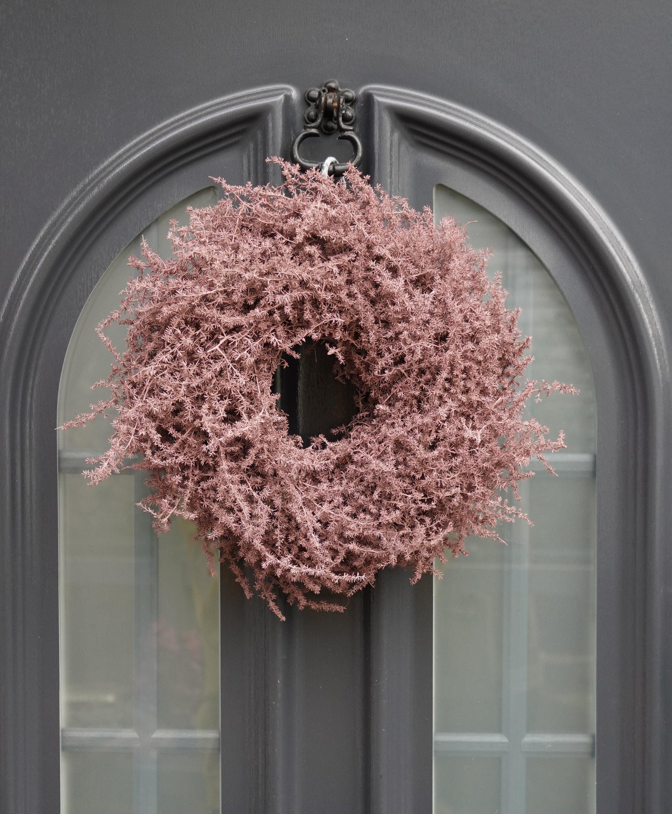 Kranz in Pastell Altrosa aus Asparagus Türkranz Wandkranz 28, 35 oder 45 cm