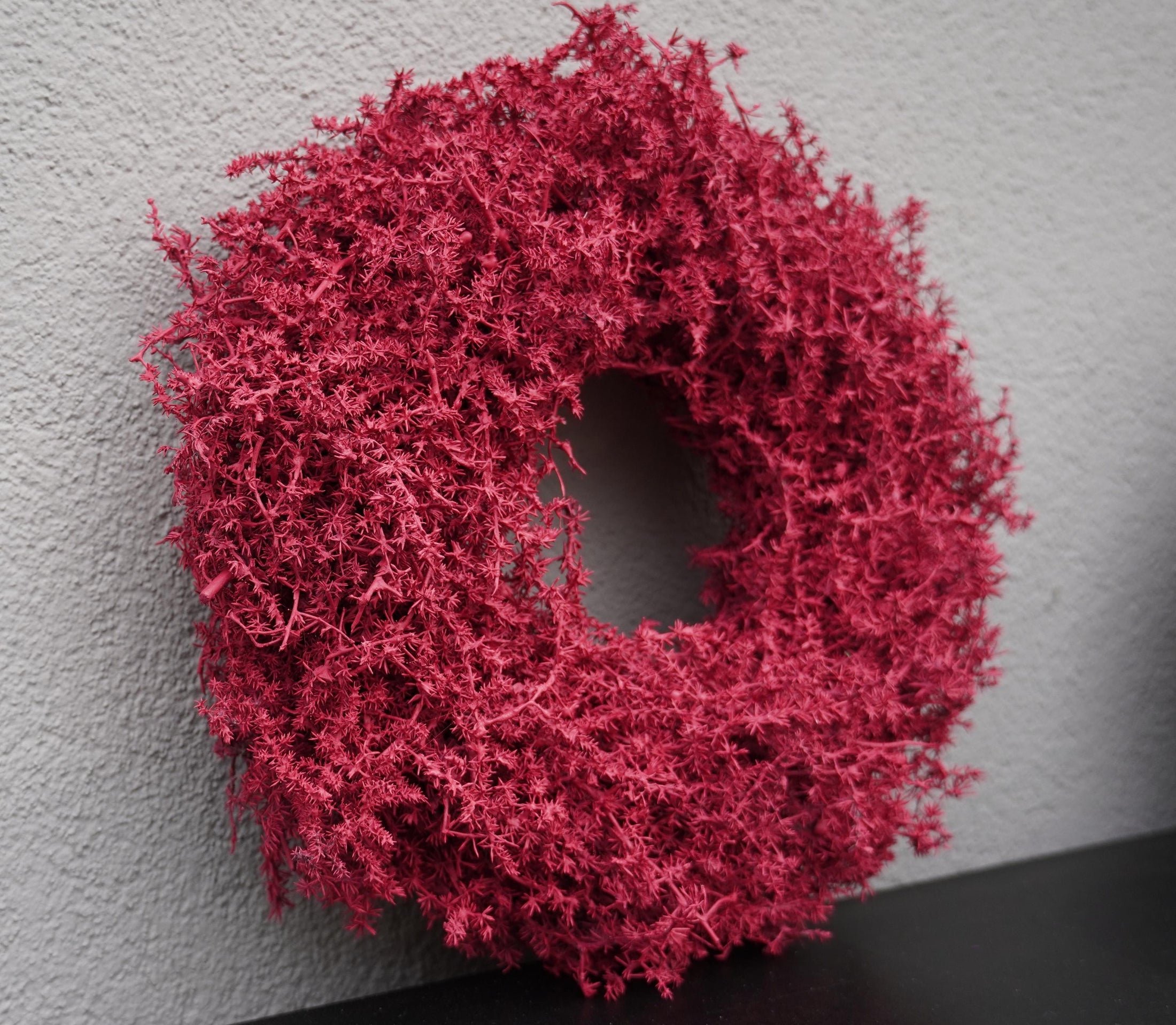 Kranz in Petrol aus Asparagus Türkranz Wandkranz 28, 35 oder 45 cm