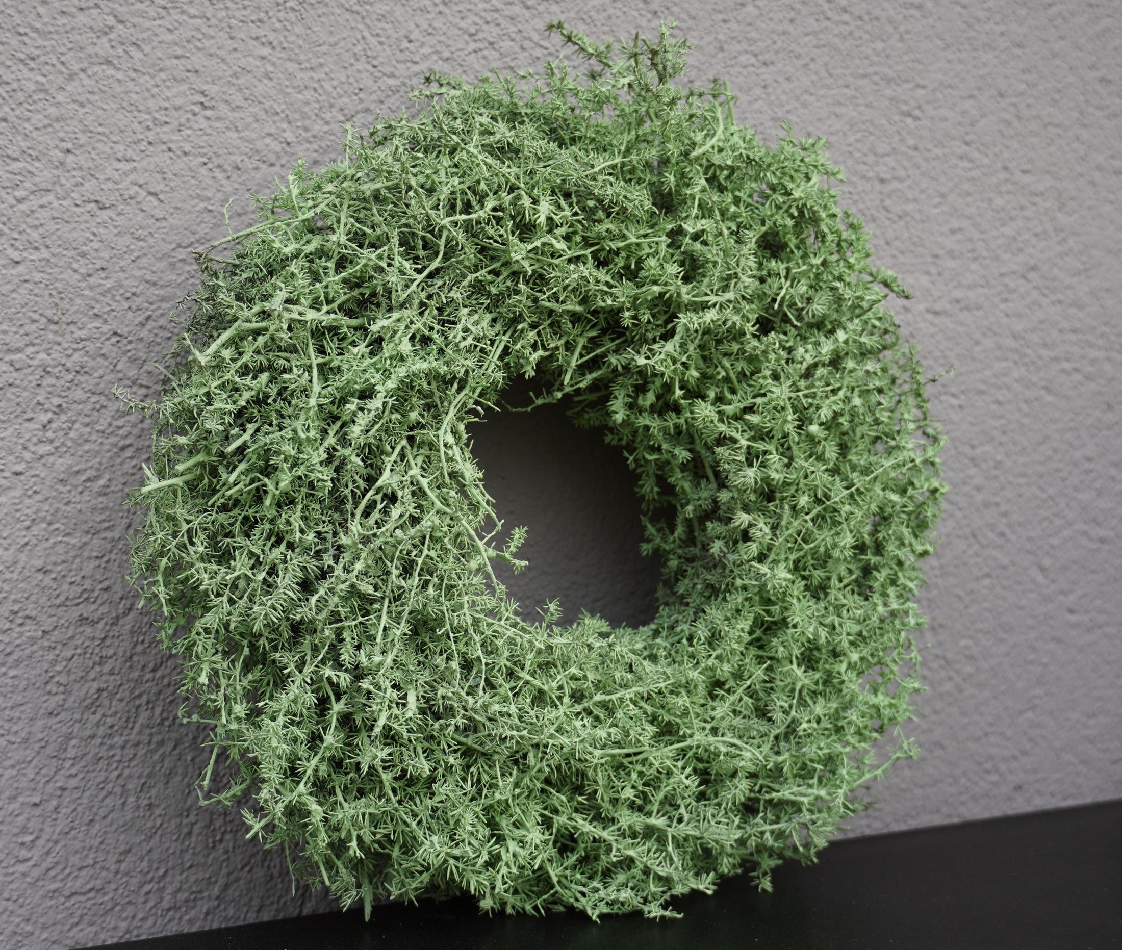 Kranz in Pastell Hellgrün aus Asparagus Türkranz Wandkranz 28, 35 oder 45 cm