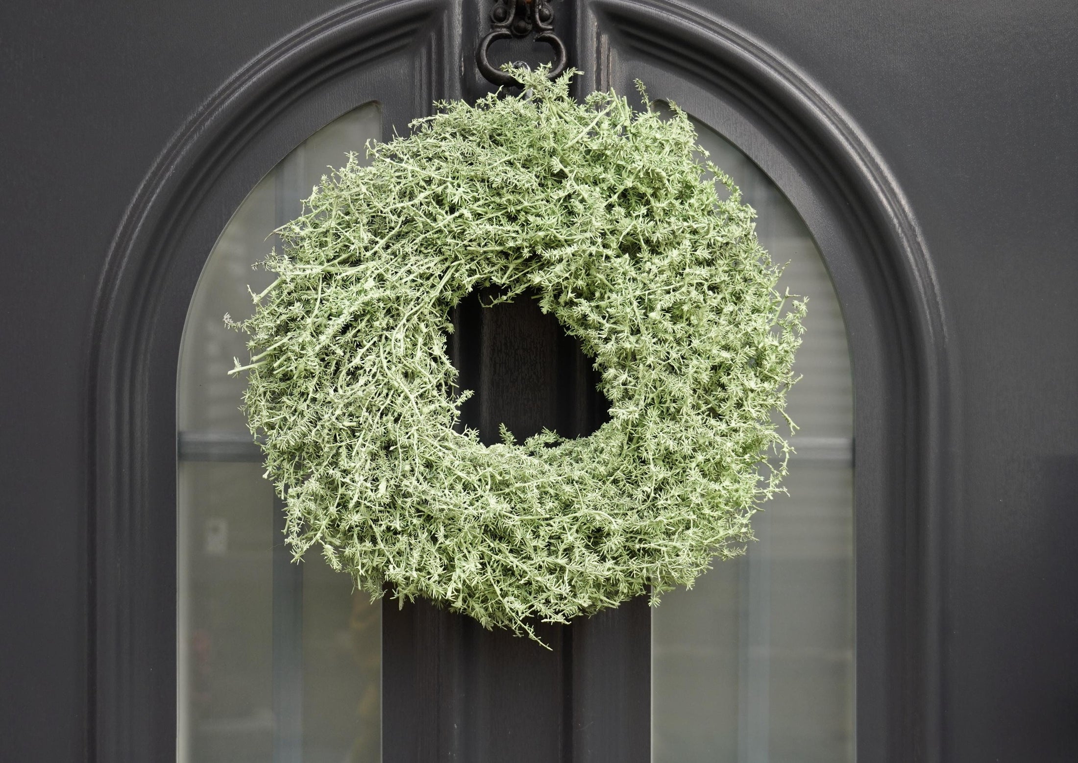 Kranz in Pastell Hellgrün aus Asparagus Türkranz Wandkranz 28, 35 oder 45 cm