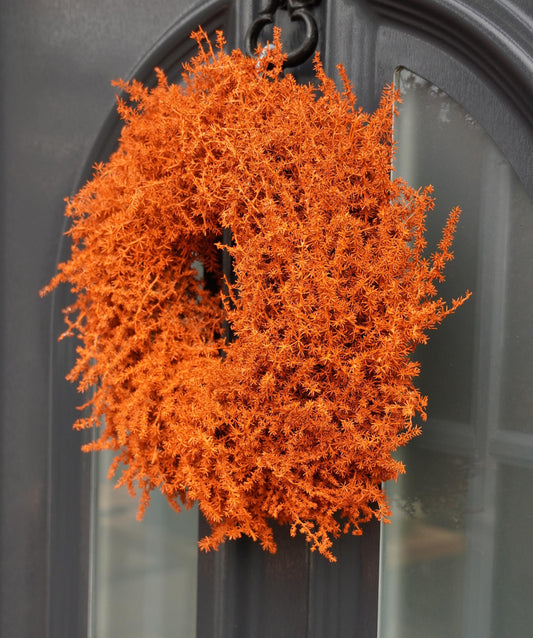 Kranz in Pastell Orange aus Asparagus Türkranz Wandkranz 28, 35 oder 45 cm