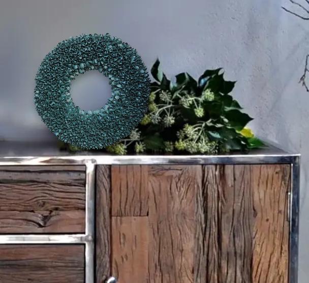 Kranz Pastell Türkranz Wandkranz 40 cm Ø