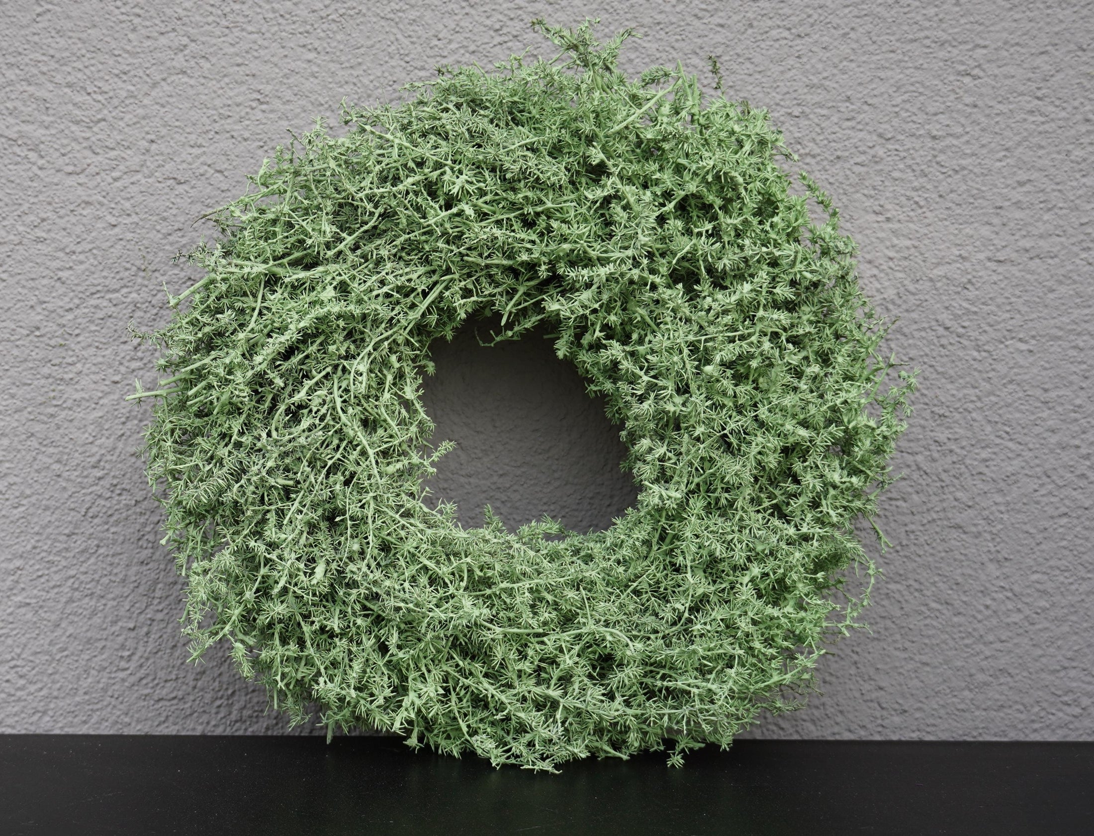 Kranz in Pastell Hellgrün aus Asparagus Türkranz Wandkranz 28, 35 oder 45 cm