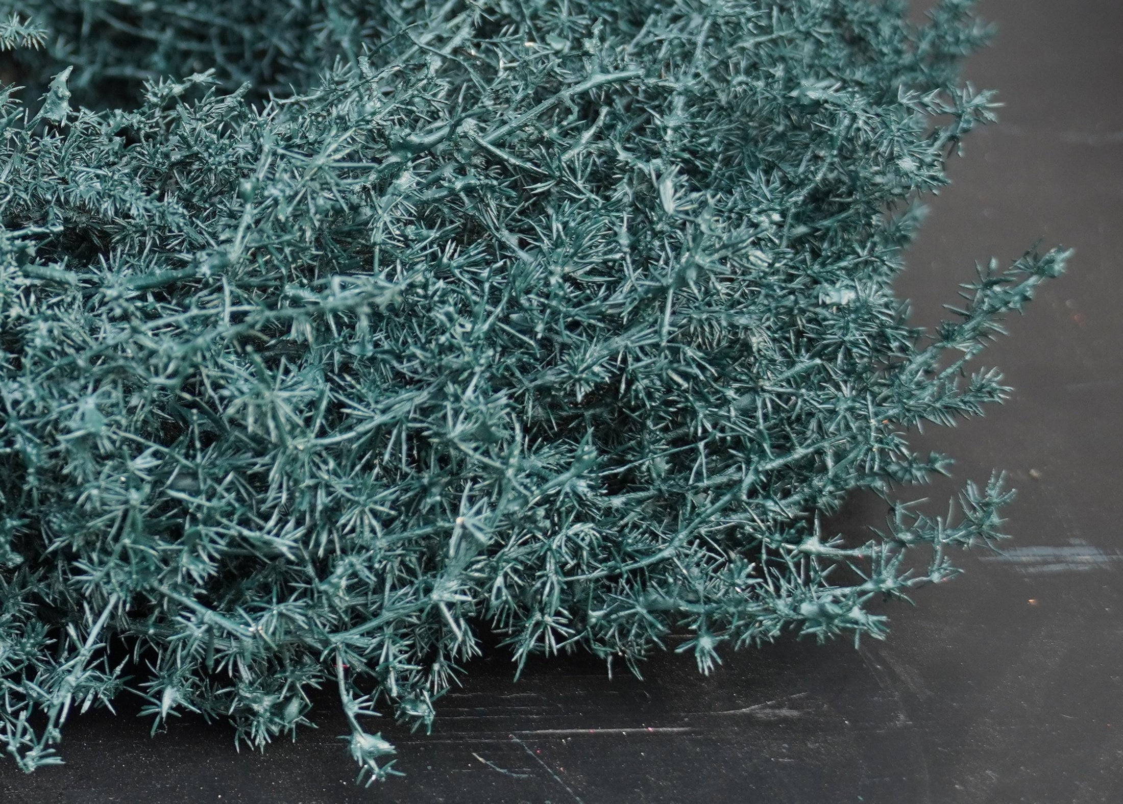 Kranz in Petrol aus Asparagus Türkranz Wandkranz 28, 35 oder 45 cm