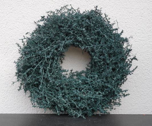 Kranz in Petrol aus Asparagus Türkranz Wandkranz 28, 35 oder 45 cm