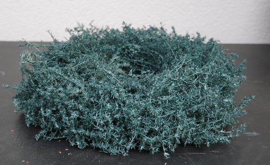 Kranz in Petrol aus Asparagus Türkranz Wandkranz 28, 35 oder 45 cm