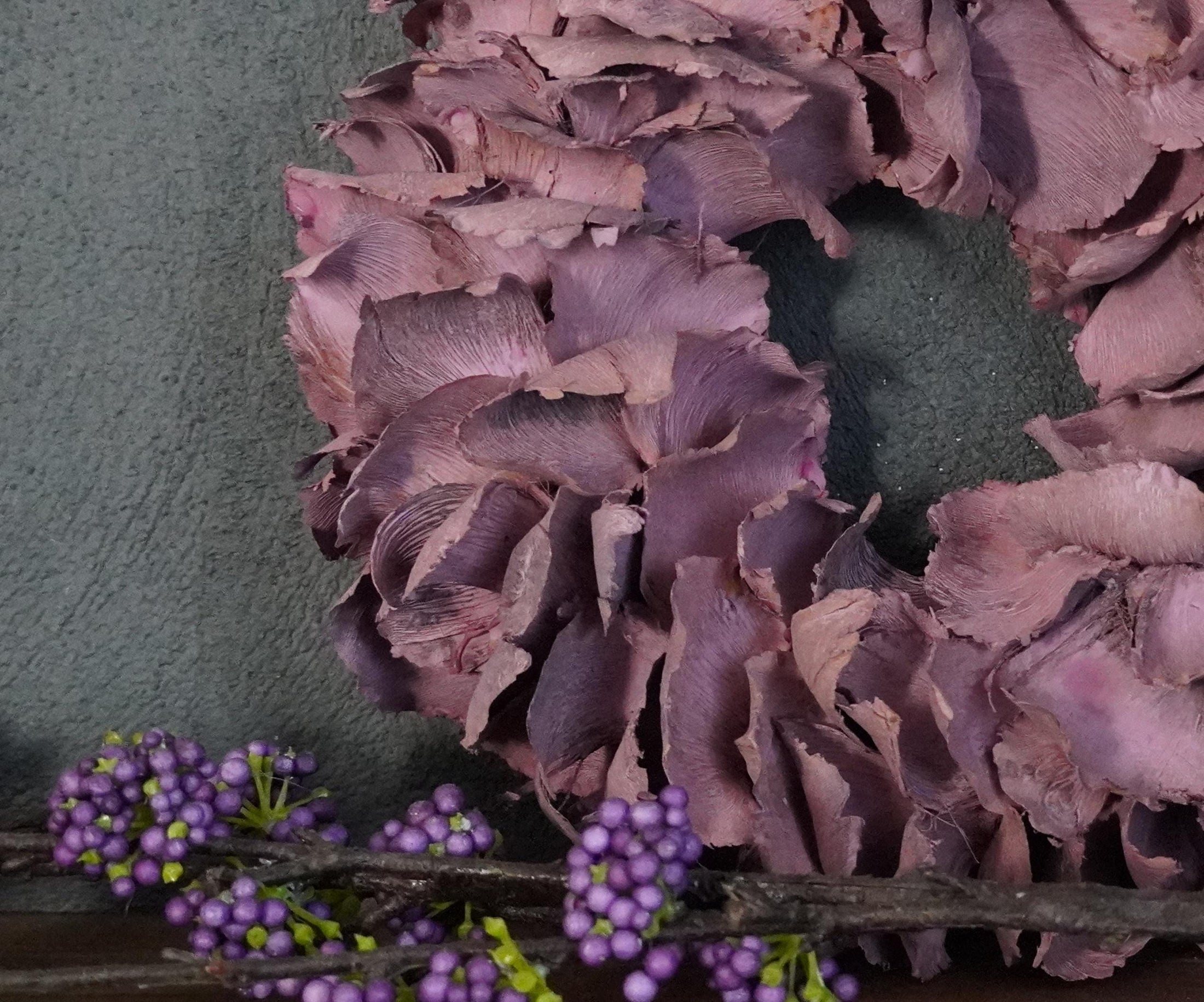 Türkranz Wandkranz Kranz Palmenblättern 25 cm in Pastell