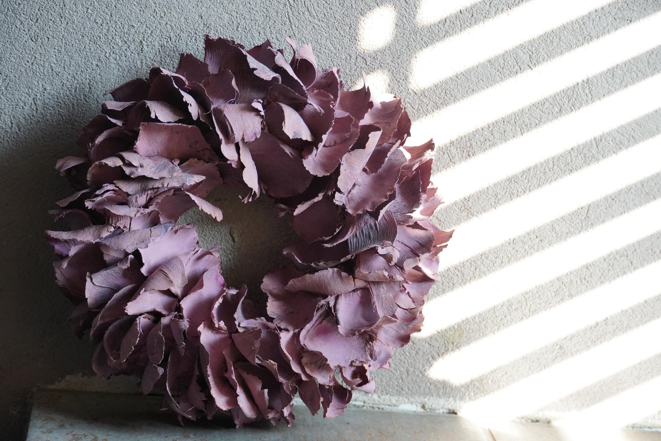 Türkranz Wandkranz Kranz Palmenblättern 25 cm in Pastell