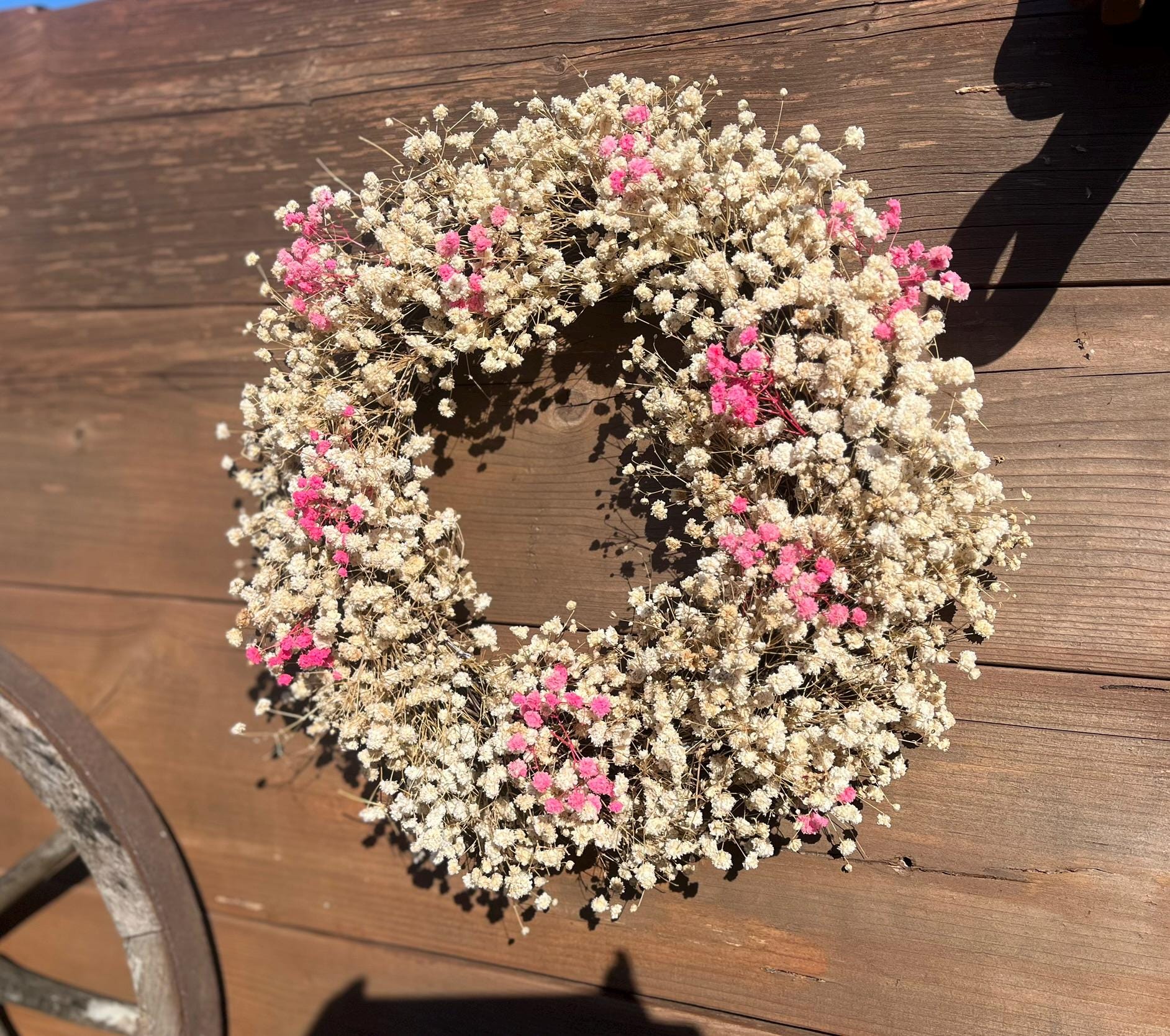 Schleierkraut Kranz, für Tür und Wand ca. 30 cm Durchmesser