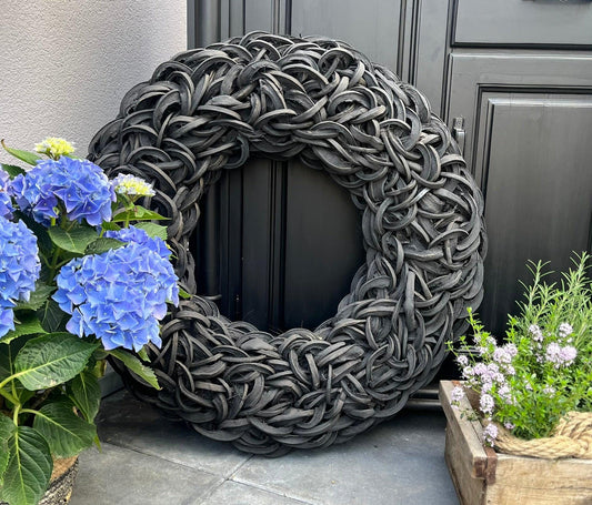 Kranz Premium XXL 100 cm Wandkranz, Schwarz