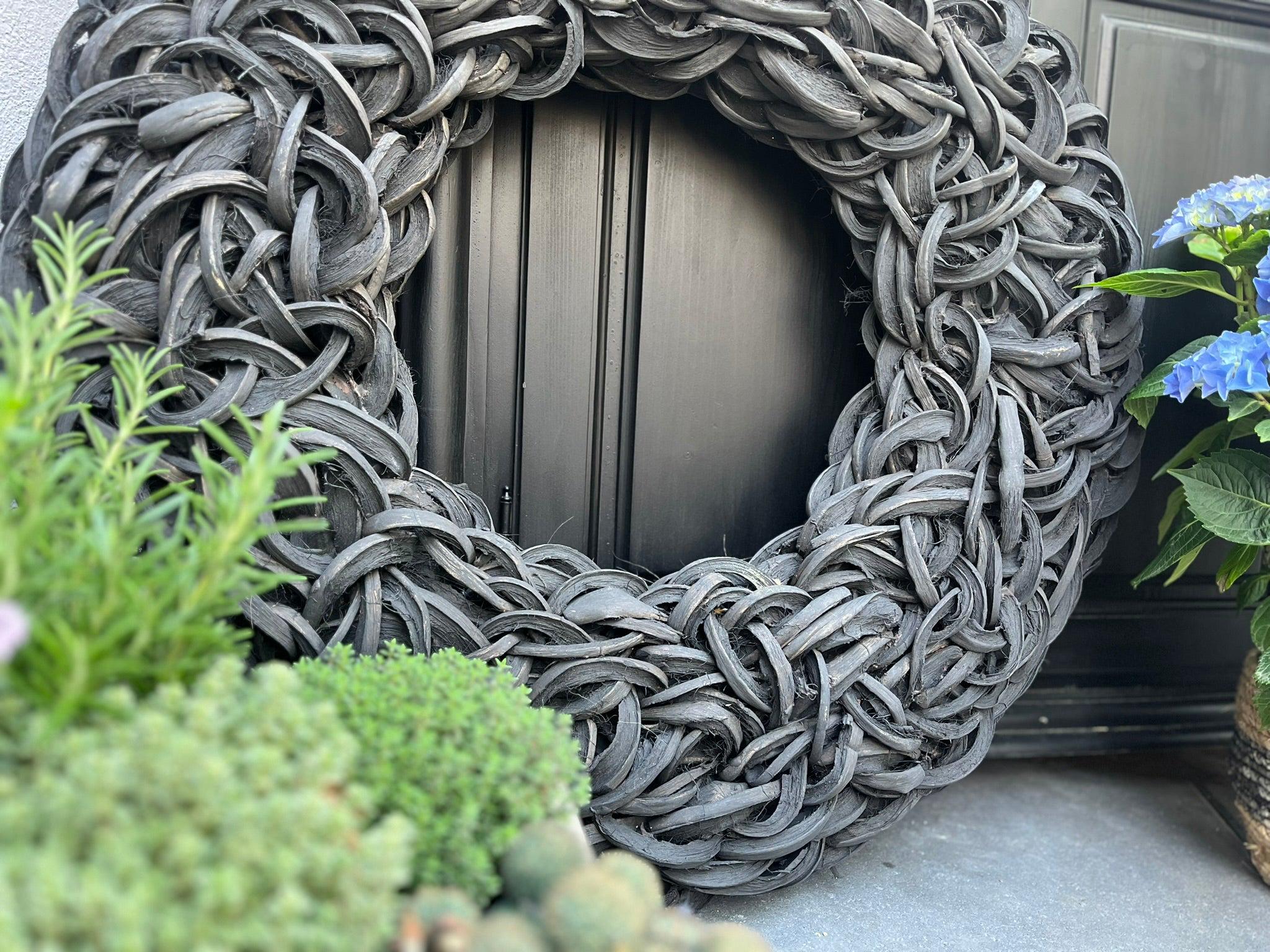 Kranz Premium XXL 100 cm Wandkranz, Schwarz