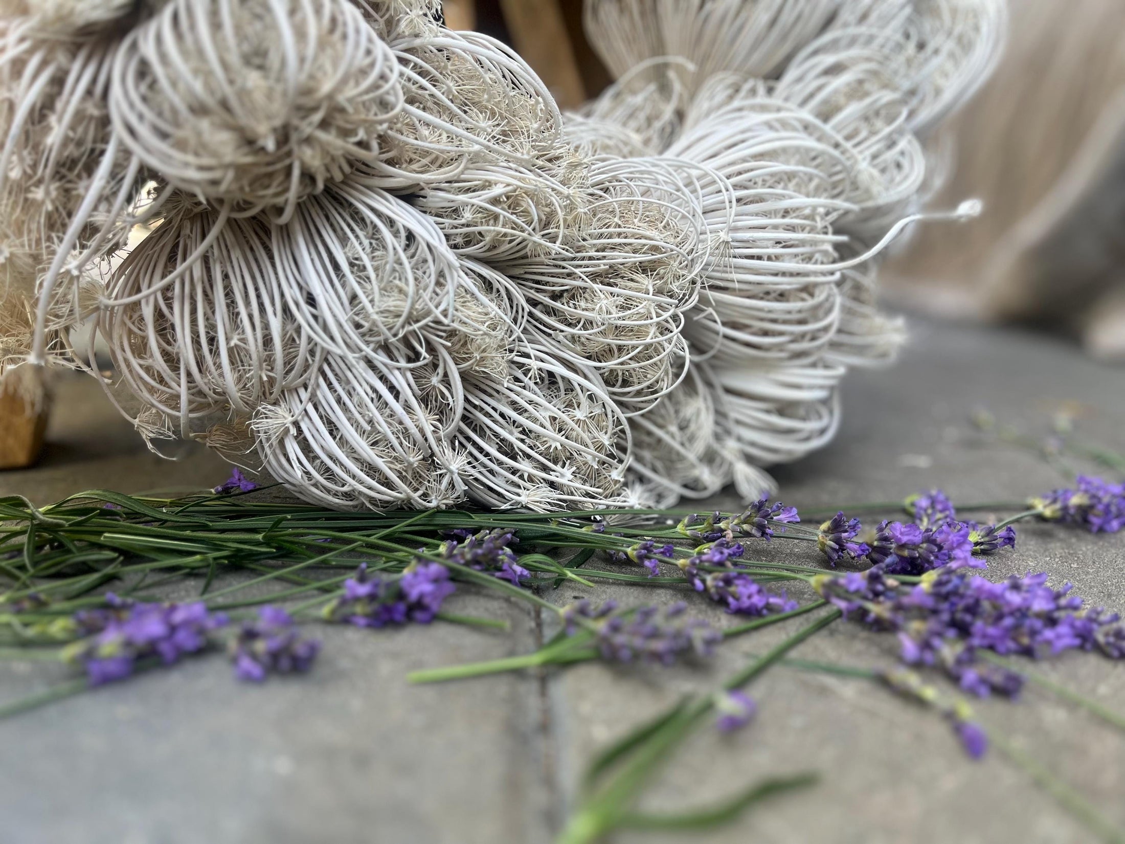 Natürlicher Trockenblumenkranz mit Blüten 38 Durchmesser, Kranz Türkranz Wandkranz