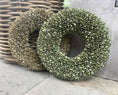 Bild in Galerie-Betrachter laden, Kranz Natur/grün Türkranz Wandkranz 40 cm Durchmesser
