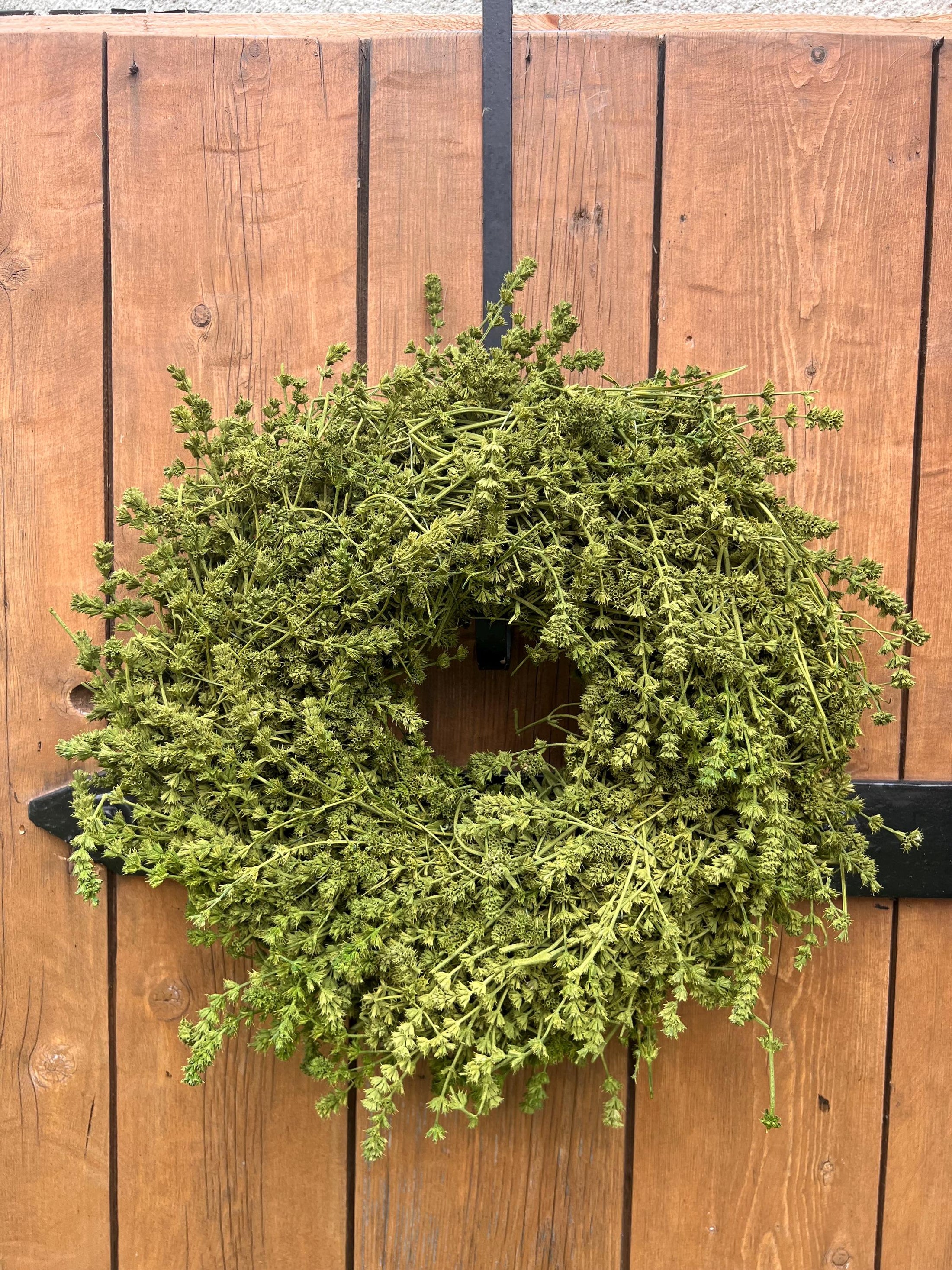 Lavendel Kranz in Salbei Grün, für Tür und Wand ca. 35 cm Durchmesser