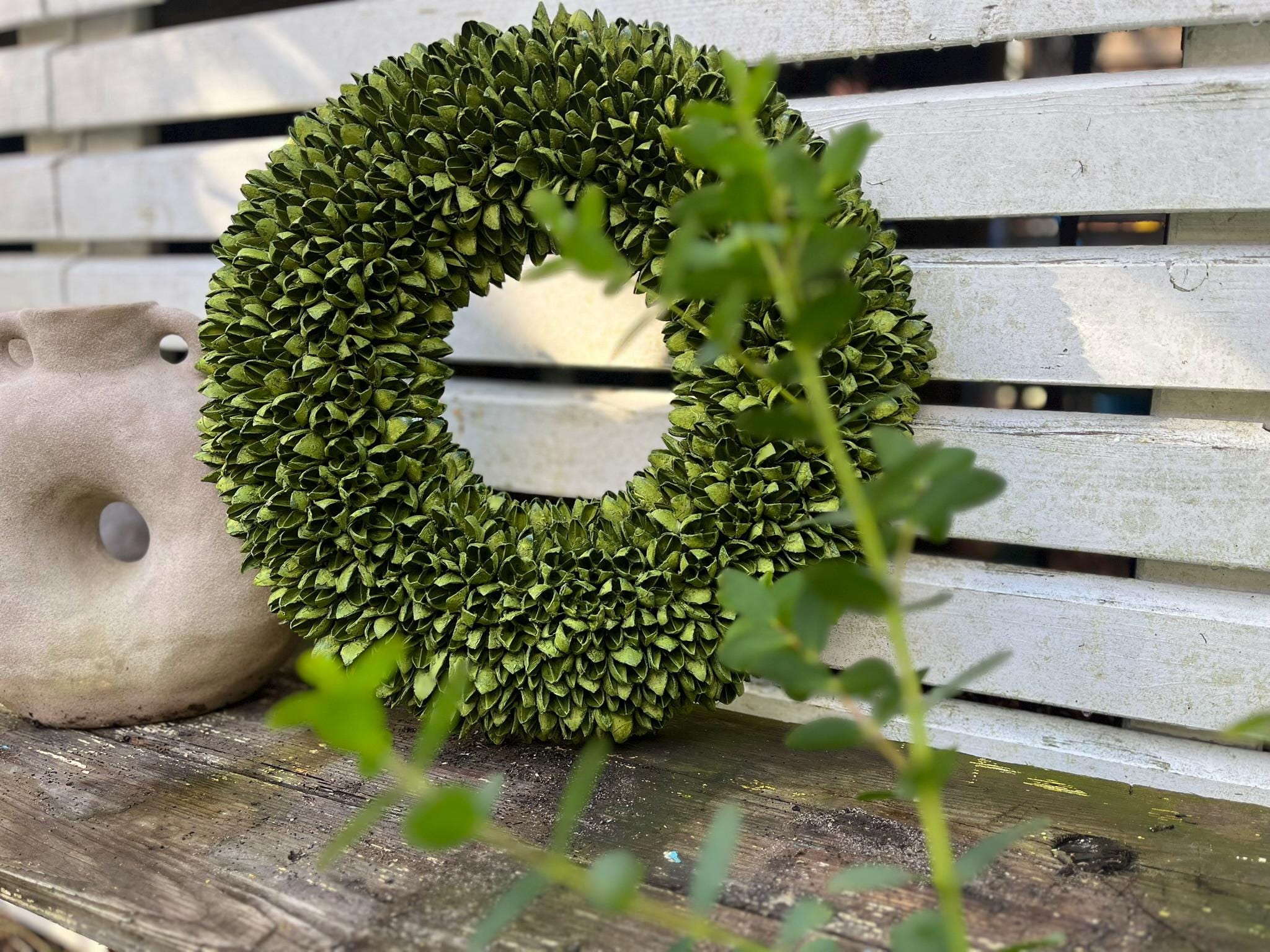 Kranz Grün Türkranz Wandkranz 40 cm Ø