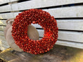 Bild in Galerie-Betrachter laden, Kranz Orange Türkranz Wandkranz 30 cm Durchmesser
