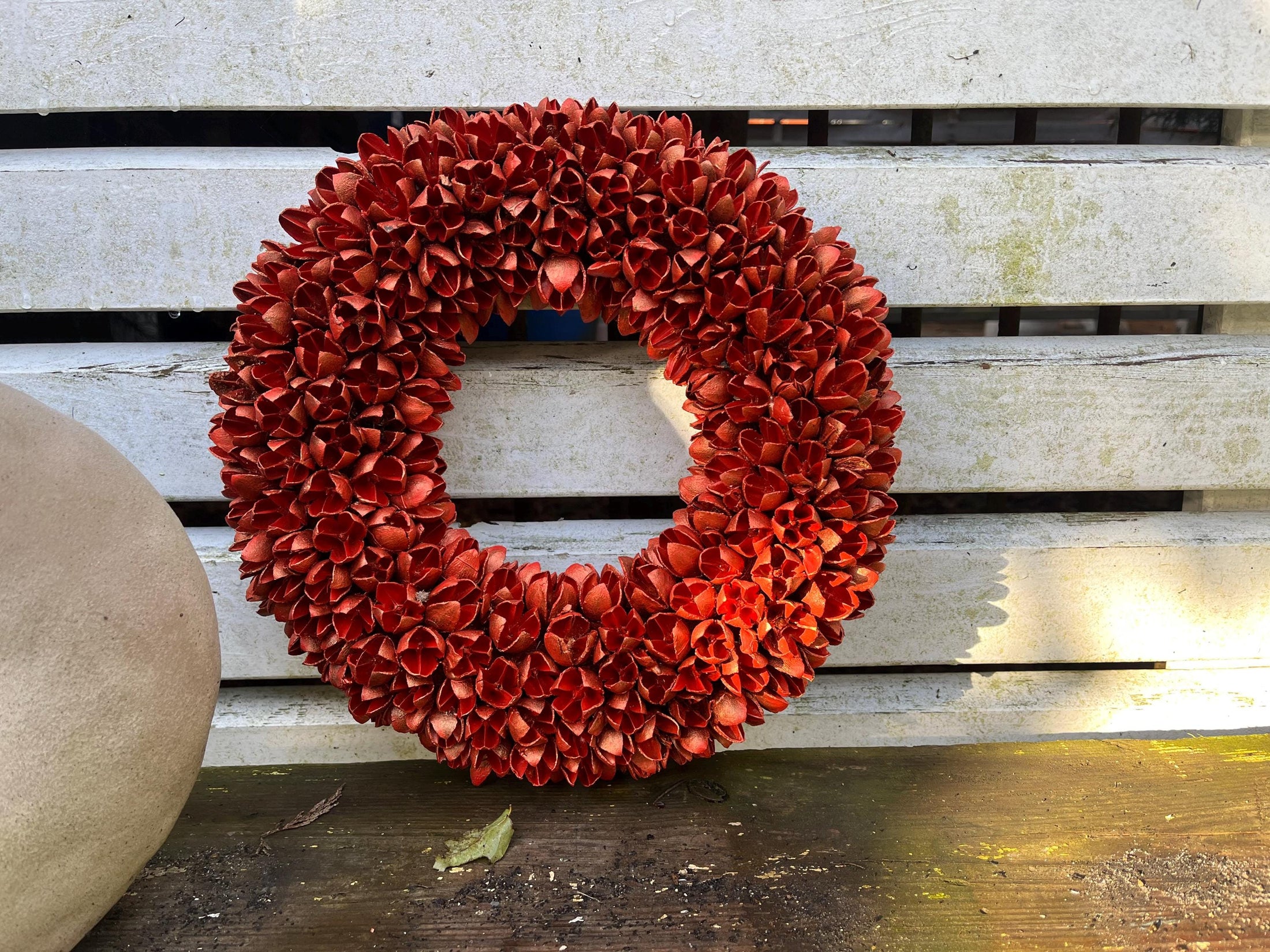 Kranz Orange Türkranz Wandkranz 30 cm Durchmesser