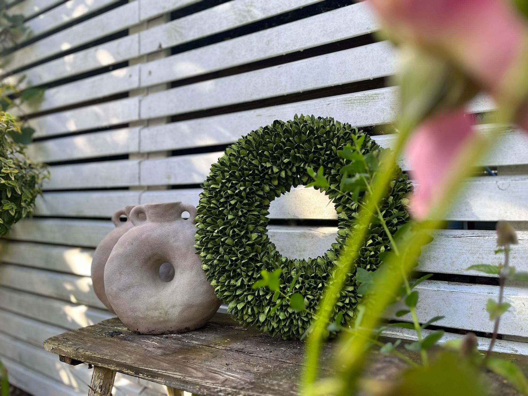 Kranz Grün Türkranz Wandkranz 40 cm Ø