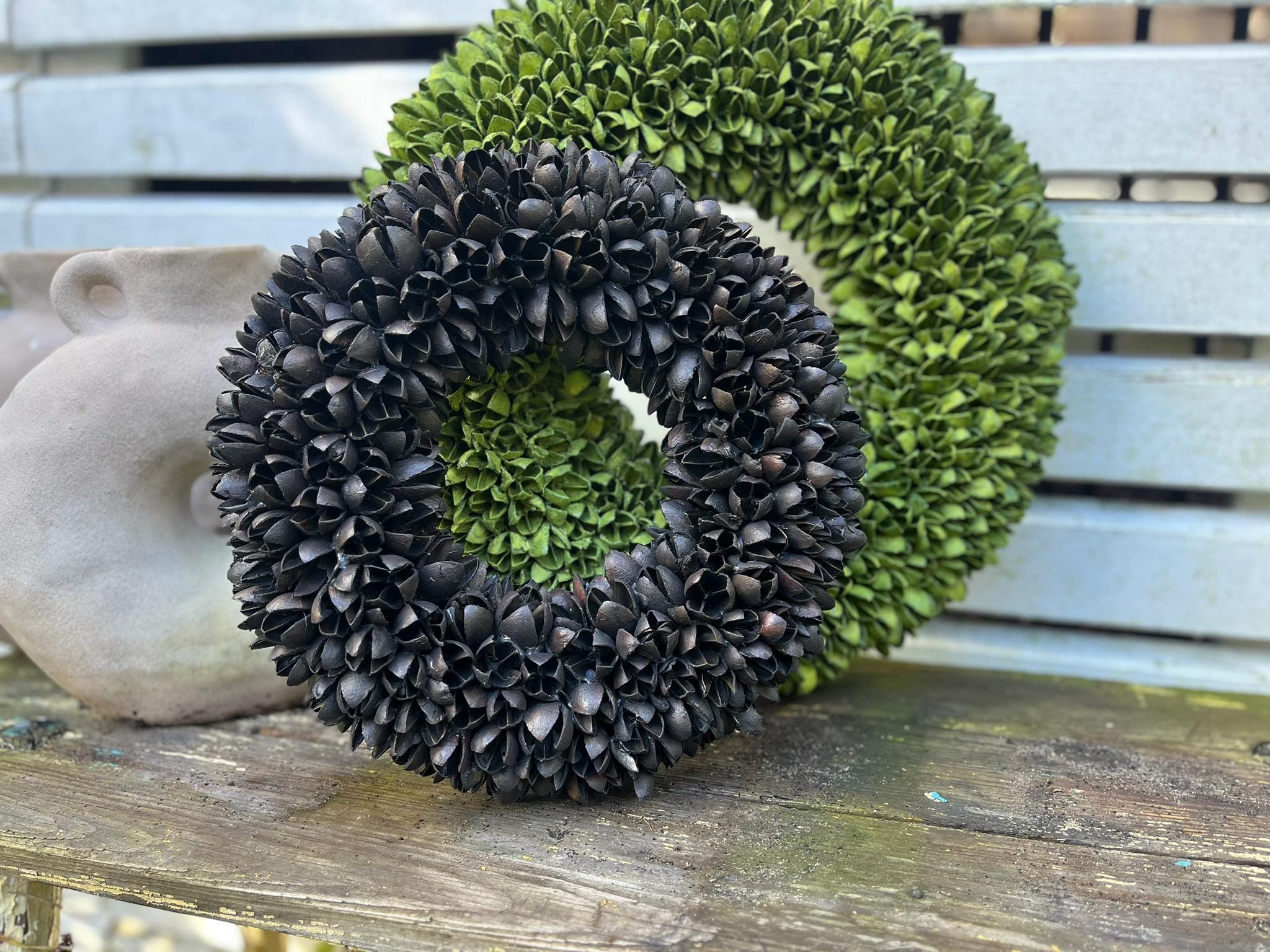 Kranz Grün Türkranz Wandkranz 40 cm Ø