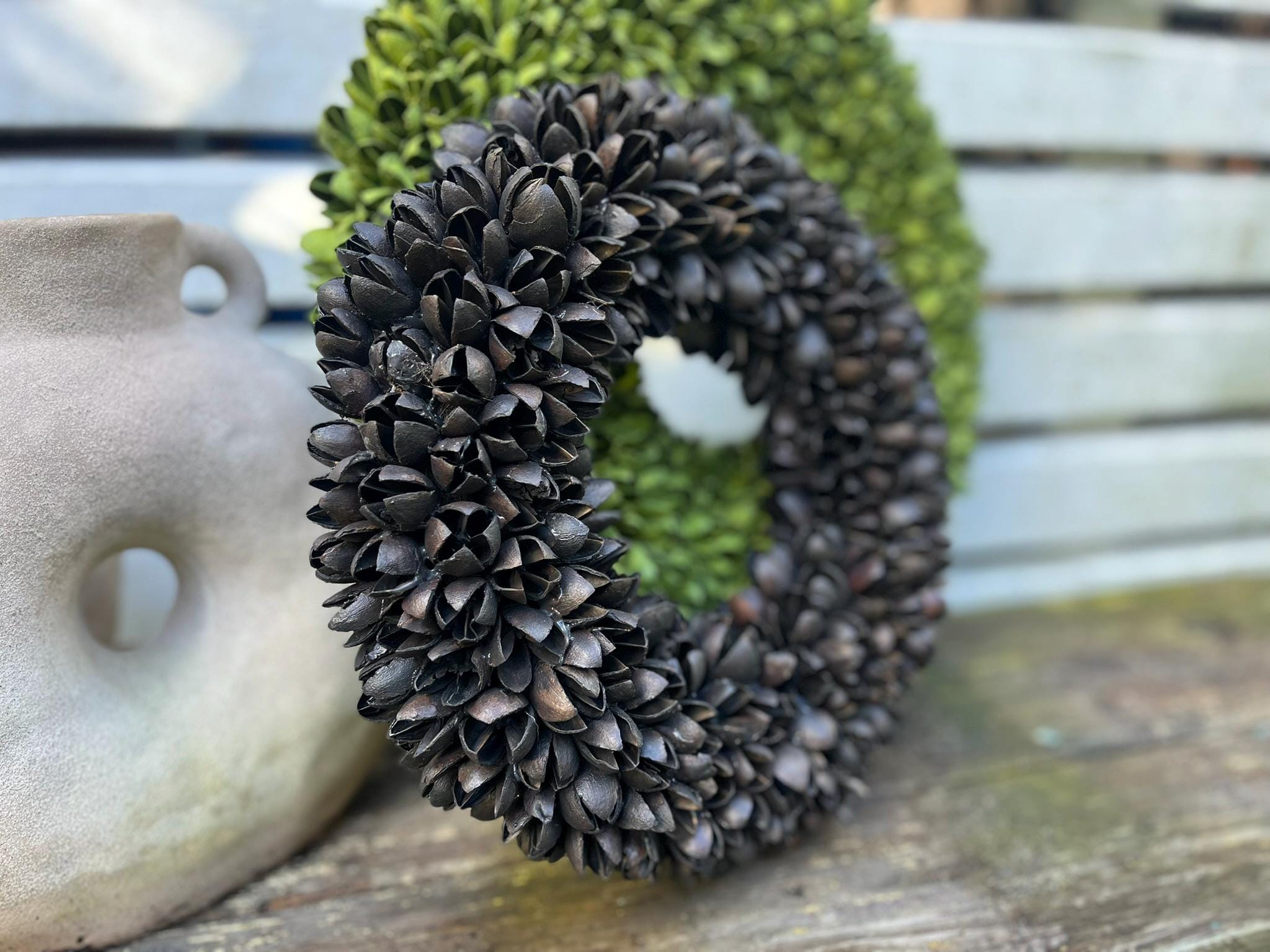 Kranz Grün Türkranz Wandkranz 40 cm Ø