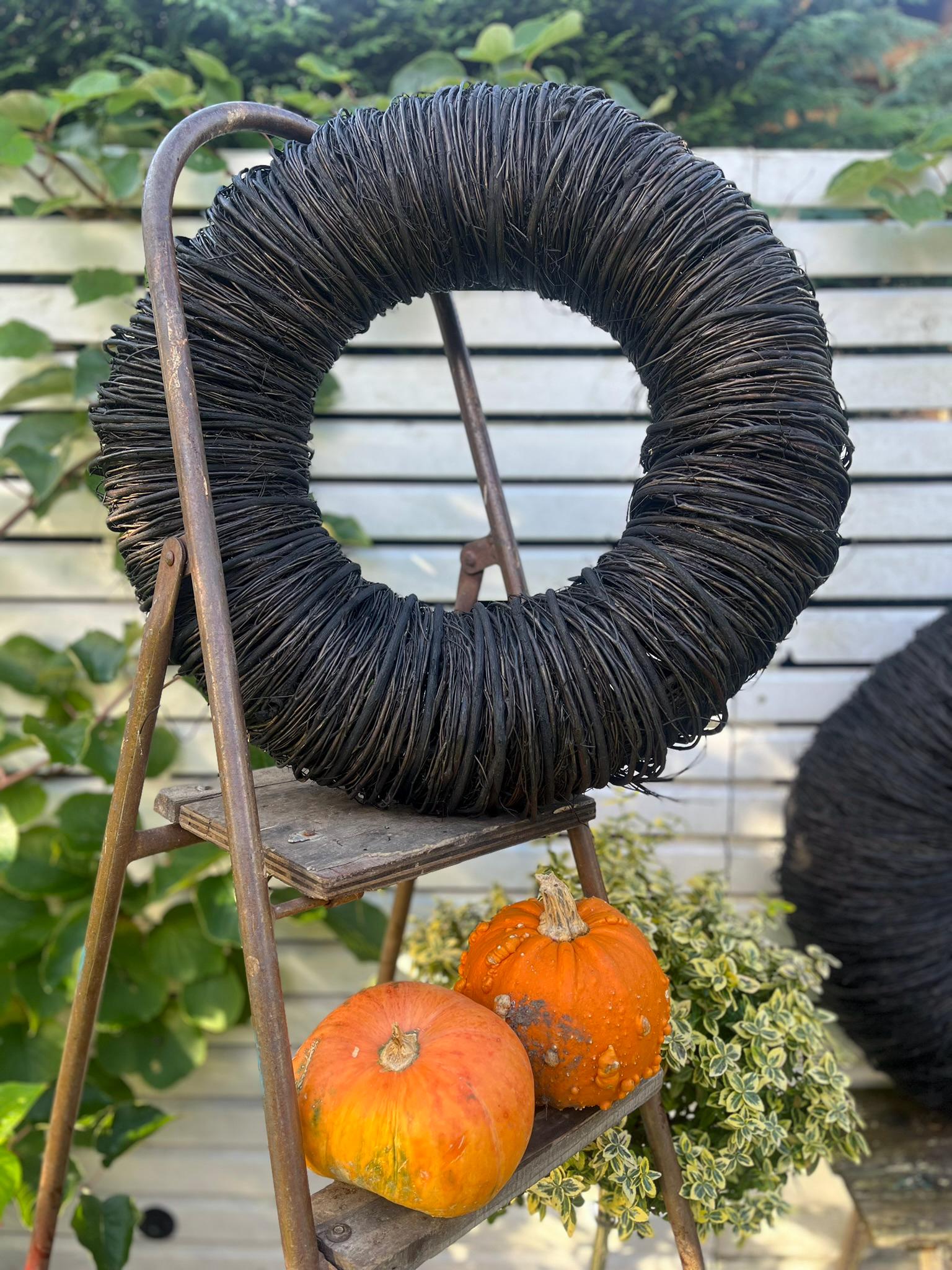 Naturkranz aus Rebe schwarz – 45 cm, 60 cm und 85 cm∙ rustikale Deko für Haus & Garten