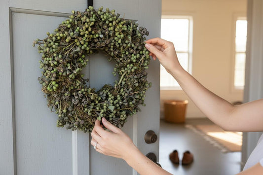 Naturkranz aus Eukalyptusfrüchten – handgebunden, rustikal & zeitlos