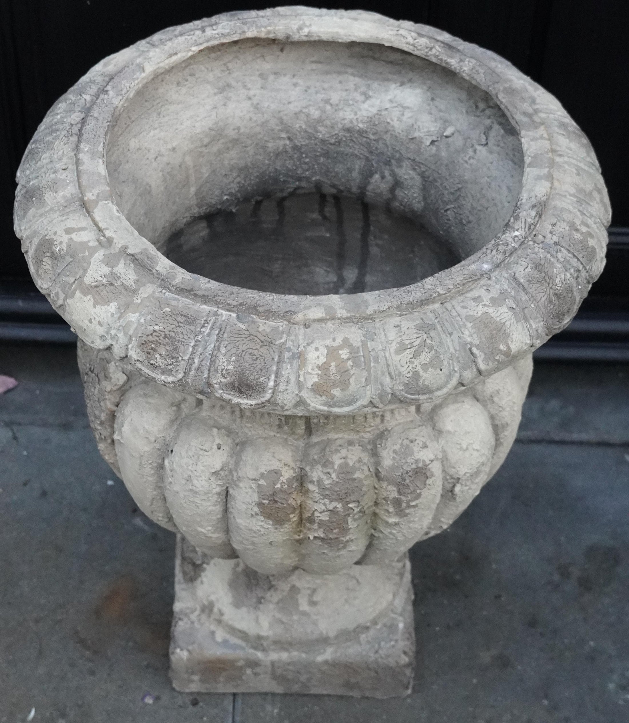 Amphore ca. 48cm – Beton Kunststoff Mix – Antik Optik – Pflanzgefäß Outdoor – Garten Deko – Amphorentopf