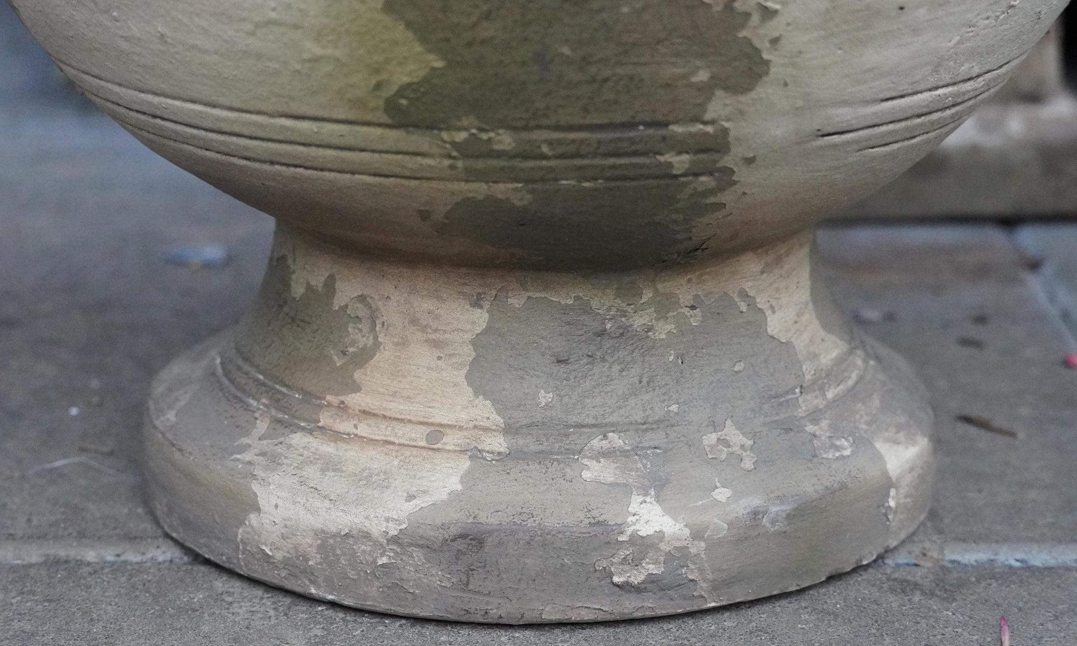 Amphore 32cm – Beton Kunststoff Mix – Antik Steinoptik – Pflanzgefäß Outdoor/Indoor – Garten Deko mediterran
