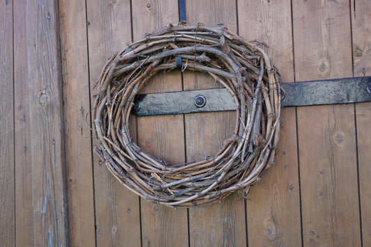 Naturkranz aus Reben 50 cm Wanddeko Landhausstil