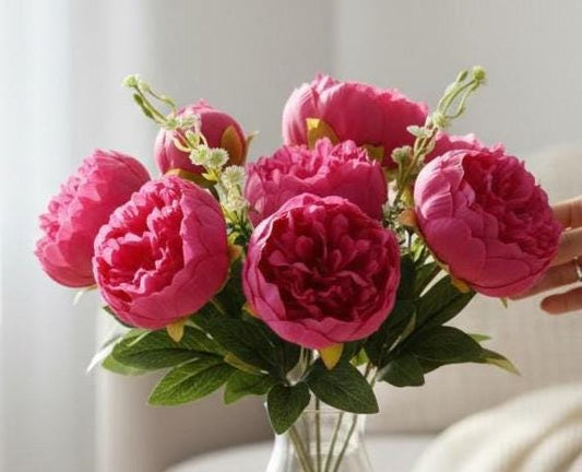 Brautstrauß Kunstblumen | Kunstblumenstrauß Pink – Bild 2